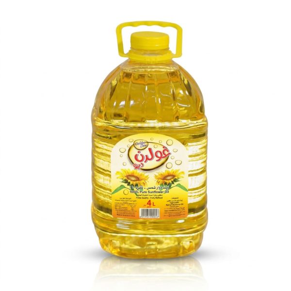 Sunflower Vegetable Oil – 4L – Golden
